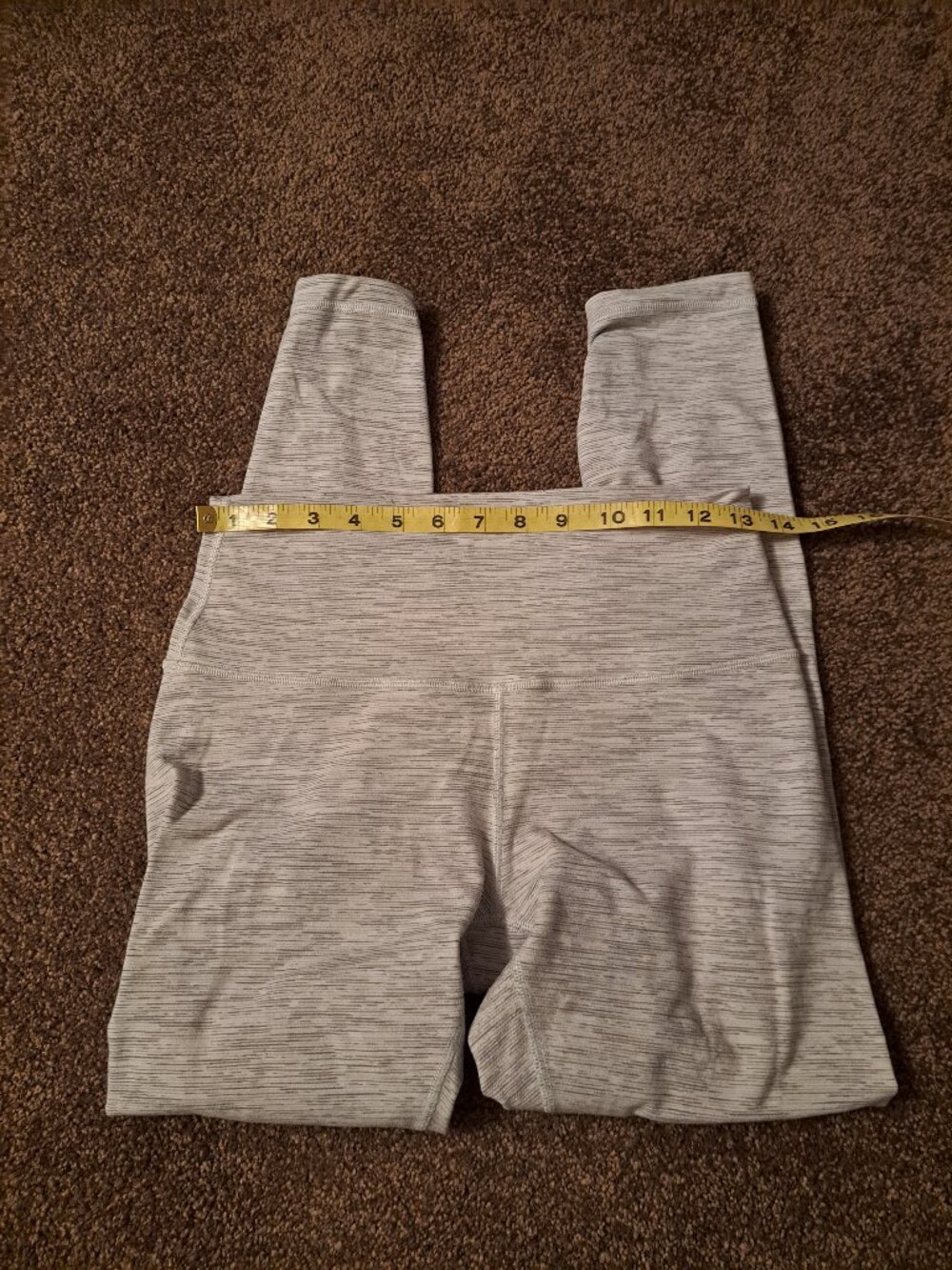 Lululemon Wunder Under high-rise leggings in a light heathered gray. - Picture 5 of 8